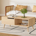 DIYART Oak Coffee Table, Mid Century Modern Coffee Table by DIYART