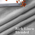 H.VERSAILTEX Linen Curtains 90 inches Long Linen Curtains/Natural Linen Blended - Image 4