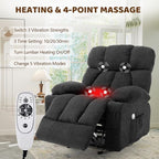 Massage Rocking Recliner Chair, Ergonomic Recliners Sofa - Image 3