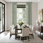 Desert Sage Linen Curtains for Living Room 100 Inches Long Light Filtering Semi - Image 8