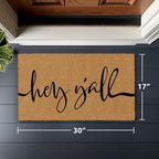 Barnyard Designs Natural Coco Coir Non-Slip Doormat | Heavy-Duty Welcome Mat - Image 3