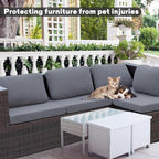 8Pcs Outdoor Cushion Covers, Elastic Patio Cushion Covers | Washable, - Image 3