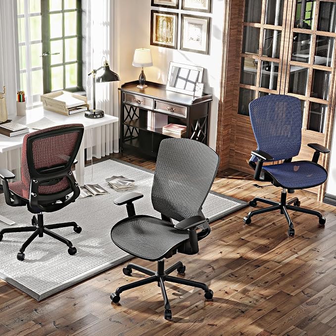 ELABEST T96 Mesh Office Chair, Ergonomic Computer Desk Chair, Sturdy Task - Image 2