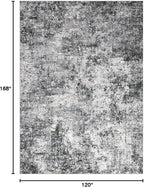 DMOYEST Area Rug Living Room Rugs 10x14 Washable Abstract Grey Carpet | Neutral - Image 2