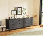 Huuger 70 Inch Black Dresser for Bedroom, TV Stand for 65, 80 Inch TV, 12 - Image 7