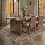 Schweek Brown 5x7 Area Rugs Washable Non Slip Rug - Image 3