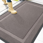 OLANLY Front Door Mat Outside 47x32, All-Season Heavy-Duty Rubber Doormat | by OLANLY