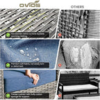 ovios 5-Piece Patio Furniture Set, Outdoor Wicker Sofa - Image 8
