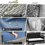 ovios 2-Piece Patio Furniture Set, Outdoor Wicker Sofa - Image 8