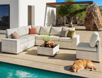 olimix 8 Piece Outdoor Patio Furniture Set, Outdoor Sectional Furniture - Image 2