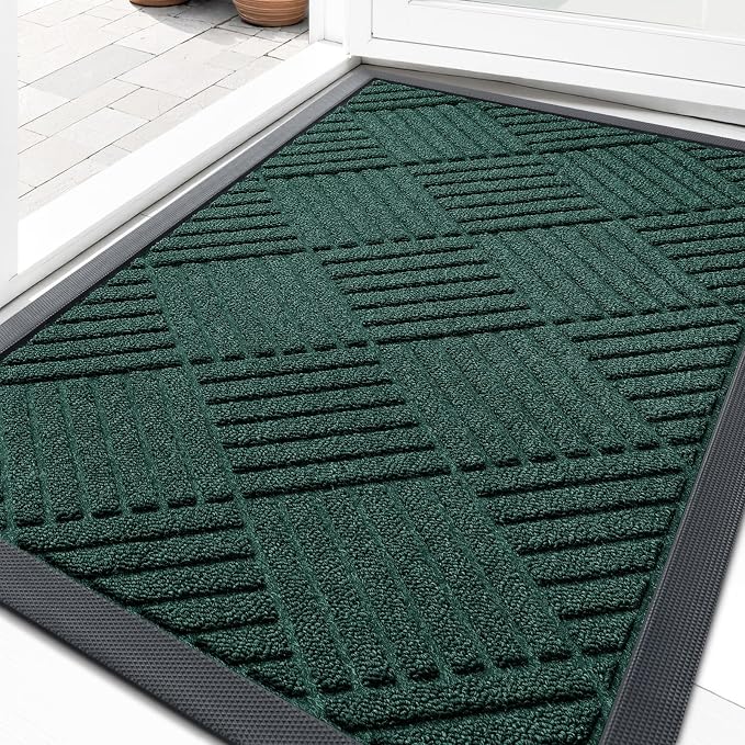 OLANLY Front Door Mat Outside Entrance 33x21, Waterproof Heavy-Duty Doormat | by OLANLY