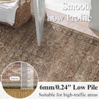 Schweek 2x5 Runner Rug Washable Non-Slip Neutral Rugs - Image 4