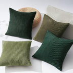 Topfinel Christmas Decorative Throw Pillow Covers Green Series, Winter Fluffy - Image 6
