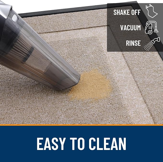 OLANLY Front Door Mat Outside 33x21, All-Season Heavy-Duty Rubber Doormat | - Image 5