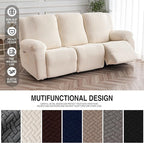 Genina Recliner Sofa Cover Stretch Couch Covers, Sofa Slipcover - Image 3