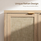 SICOTAS Rattan Sideboard Buffet Cabinet - Image 5
