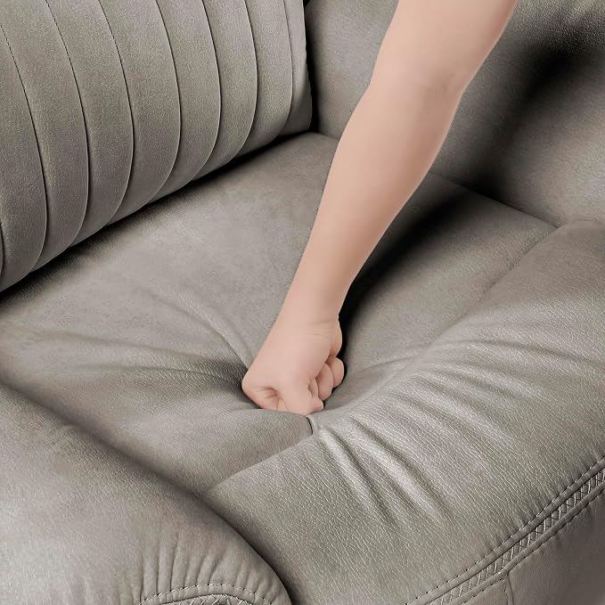 Lexicon Manual Recliner Chair, Polished Microfiber Reclining Sofa Chair - Image 17