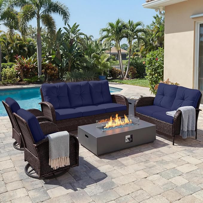 UPHA 8 Pieces Patio Furniture Set by UPHA