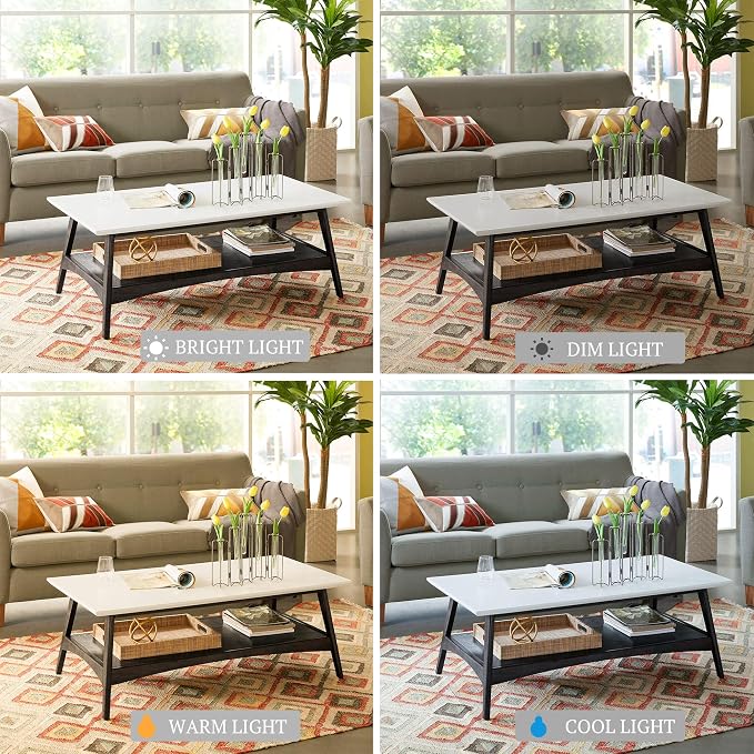 Madison Park Coffee Table with Storage Shelf, Rectangular Table - Image 6