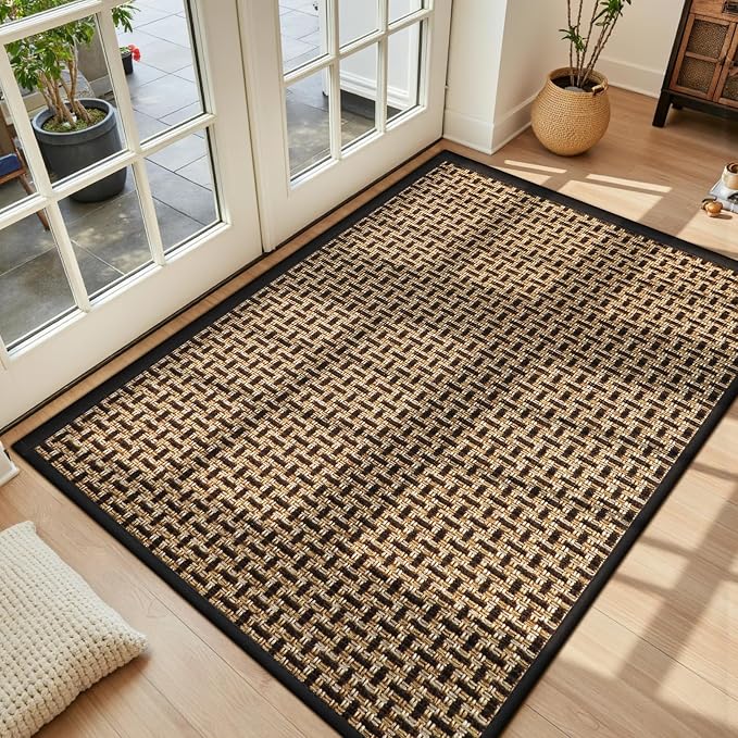 Door Mat Indoor Entrance 36"x59", Absorbent Indoor Door Mat Large, Non Slip by LEKEEPGO