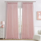 Light Pink Pinch Pleated Curtains 90 Inches Long by PleatedDrapes