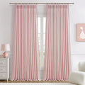 Light-Pink Floor to Ceiling Semi Sheer Extra Long Curtains 108 Inches Length by PleatedDrapes