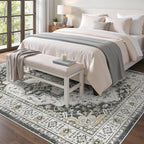Madane 5x7 Area Rugs for Living Room, Non-Slip Washable Rug, Soft Low Pile - Image 2