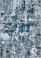 Aelenmu 10x14 Area Rugs for Living Room Washable Dining Room Navy Grey | Modern - Image 9