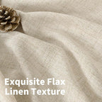 YoungsTex 48 Inches Long Linen Curtains - Image 4