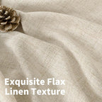 YoungsTex Linen Boho Curtains 54 Inches Length - Image 4
