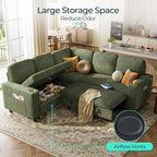 LINSY HOME Sectional Sleeper Sofa - Image 3