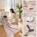 Pink Rugs for Bedroom-3x5 Rug for Entryway, Girls Room | Small Washable Rug for - Image 5