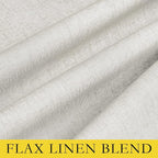 NICETOWN Extra Long Linen 100% Blackout Curtains 108 inches Length 2 Panels Set - Image 8