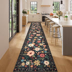 DUKINO 2x14 Runner Rug, Washable Long Kitchen Runner Rug Non Slip, Low Pile by DUKINO