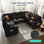 LINSY HOME Sectional Sleeper Sofa - Image 4