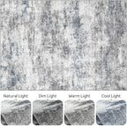 LOONGRUG 7x9 Area Rug Washable Large Neutral Modern Living Room Rugs | Abstract - Image 9