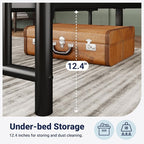 Allewie 14 Inch King Size Metal Platform Bed Frame - Image 5