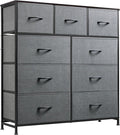 WLIVE 9-Drawer Dresser, Fabric Storage Tower by WLIVE