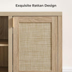 SICOTAS Rattan TV Stand for Living Room - Image 3