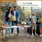 5.5 Feet ADJUSTABLE Foldable Table - Image 5