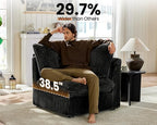CHIC HOUSE Module for Modular Oversized Couch, Corduroy Customizable Chaise - Image 3