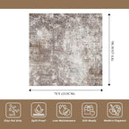 7x7 Area Rug Square Washable – Non-Slip Soft Indoor Carpet - Image 2