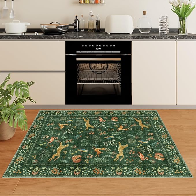 DUKINO 2x3 Entryway Rug, Washable Door Mat Animal Rug - Image 6