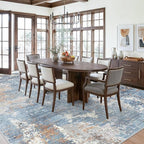 Washable Area Rug 9x12 Living Room – Neutral Modern Abstract Large Carpet - Image 5