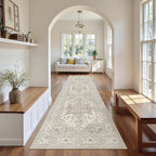 Madane Hallway Runner Rug 2'6''x10' Kitchen Runners Vintage, Soft Low Pile by Madane