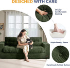 MAXYOYO Oversized Loveseat Sofa Couch, Upholstered Bean Bag Chair Cloud 3-Seat - Image 7