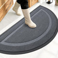 OLANLY Half Circle Front Door Mat Outside 47x23 All-Season Rubber Doormat | by OLANLY