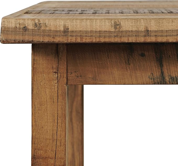 Jofran Reclaimed Acacia Wood Chairside End Table - Image 5