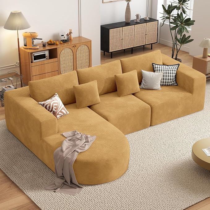 Boneless Couches for Living Room, Cloud Sectional Couch by Nebuaegis