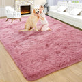 9x12 Extra Large Blush Fluffy Soft Area Rug Non-Slip by ModernHomeDecor